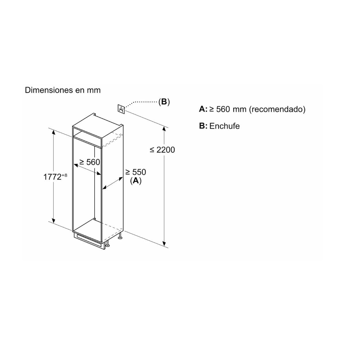 Frigorífico combinado integrado Balay 3KIE711S - 7