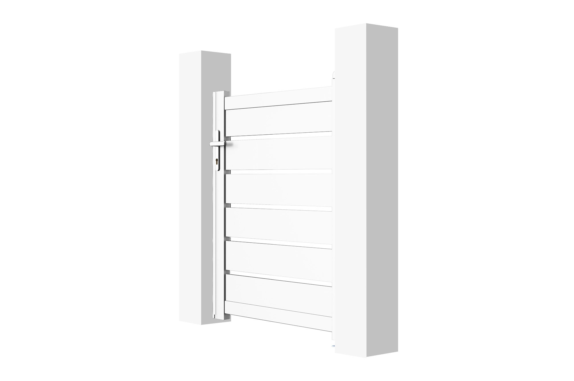 Portillon 1m VOGEL H.120cm aluminium blanc - 5
