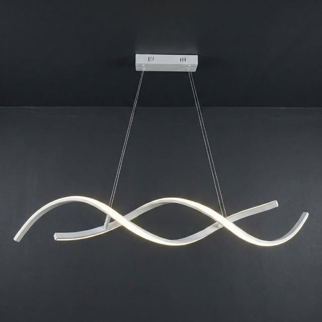 Lampadario Da interno cucina LED a sospensione moderno colore bianco luce regolabile 3000K 4000K 6500K 28W 2240LM switch Maka