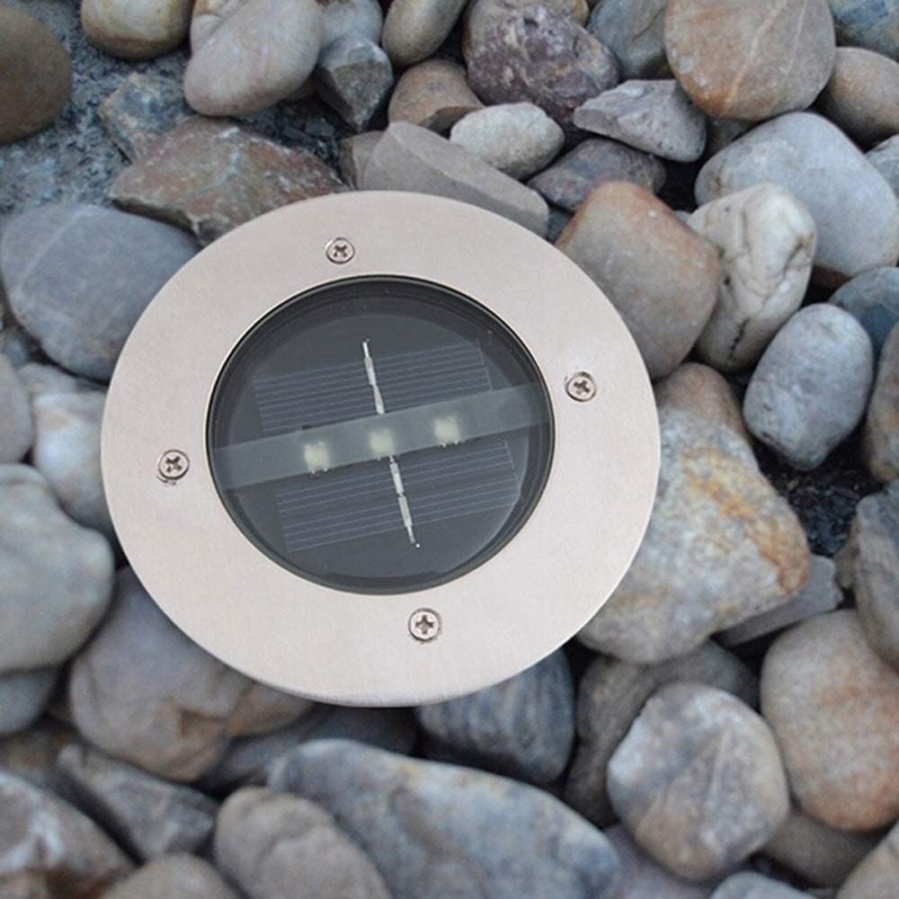 Wodoodporne reflektory solarne LED IP65 do ogrodu i trawnika, chłodna biel - 2