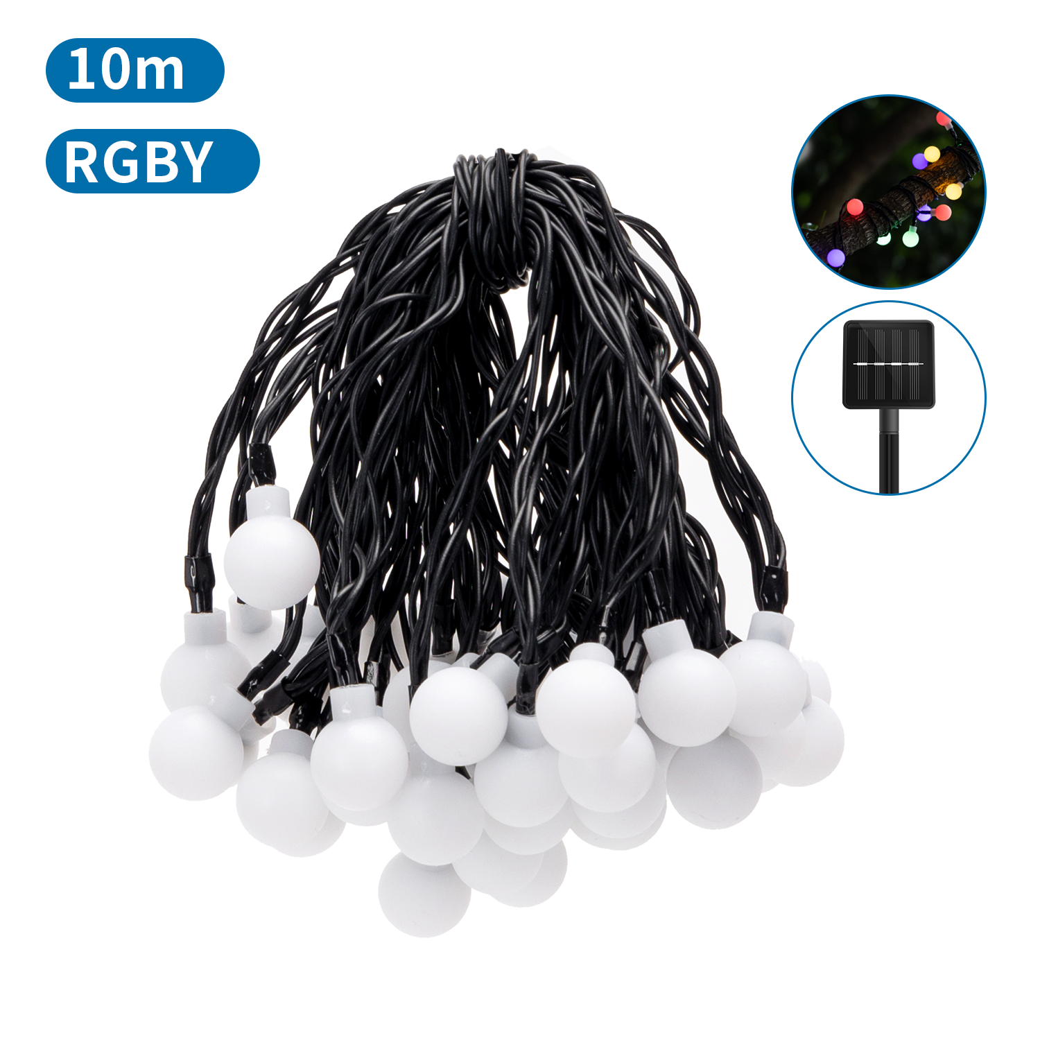 SWANEW Catena luminosa LED 20m 200 LED Decorazione Natalizia - 8