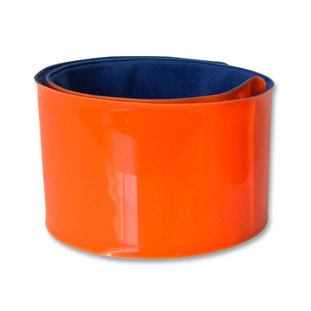 BRASSARD CLAP ORANGE TEXTE 