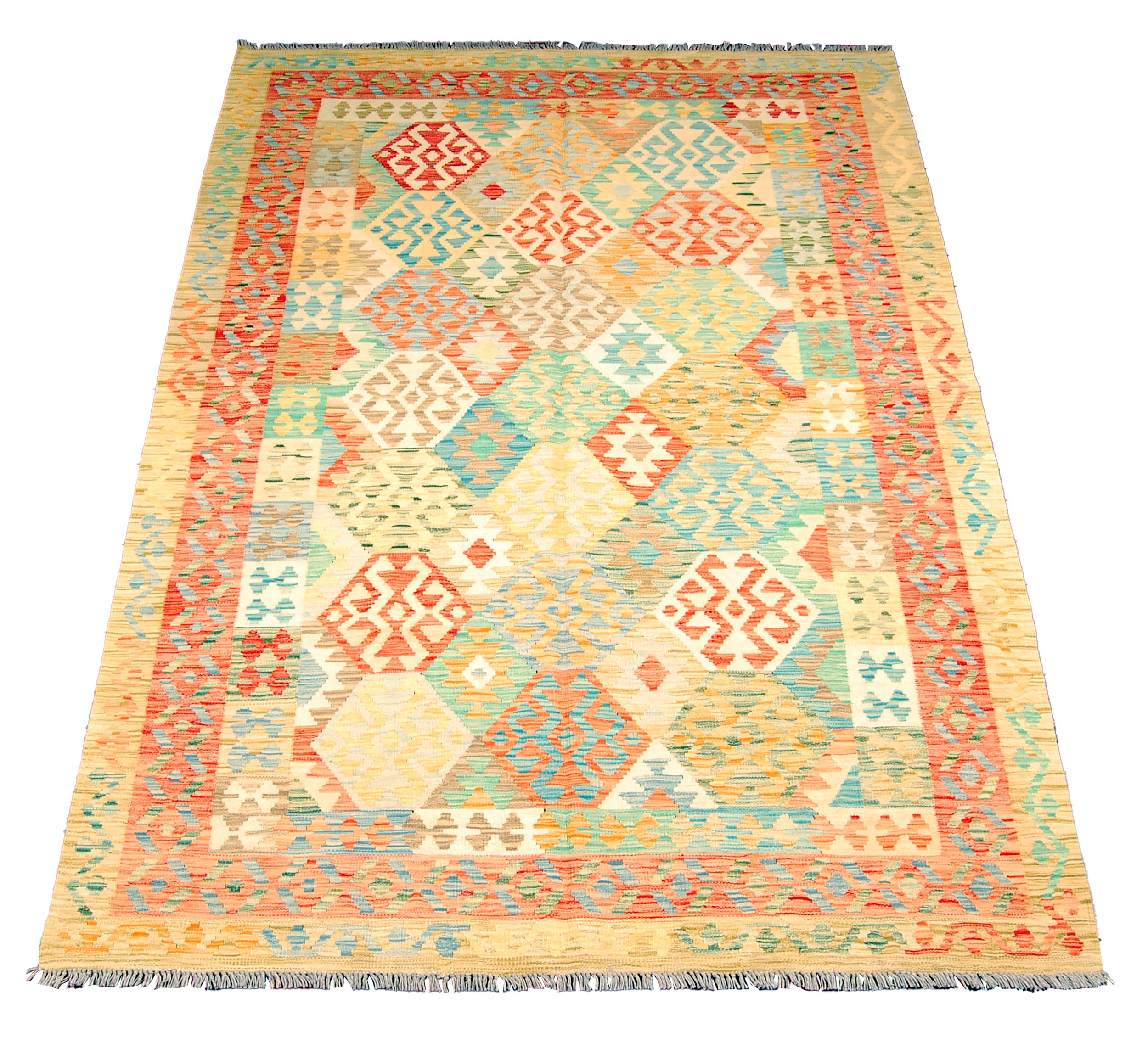 Oryginalny wiejski Kilim Kaudani w Afganistanie CM 250x170