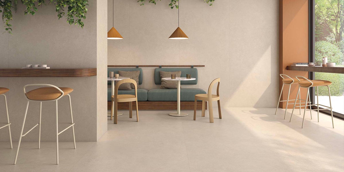 Carrelage sol moderne Link crème 60x60 cm - Réflex Boutique - 4