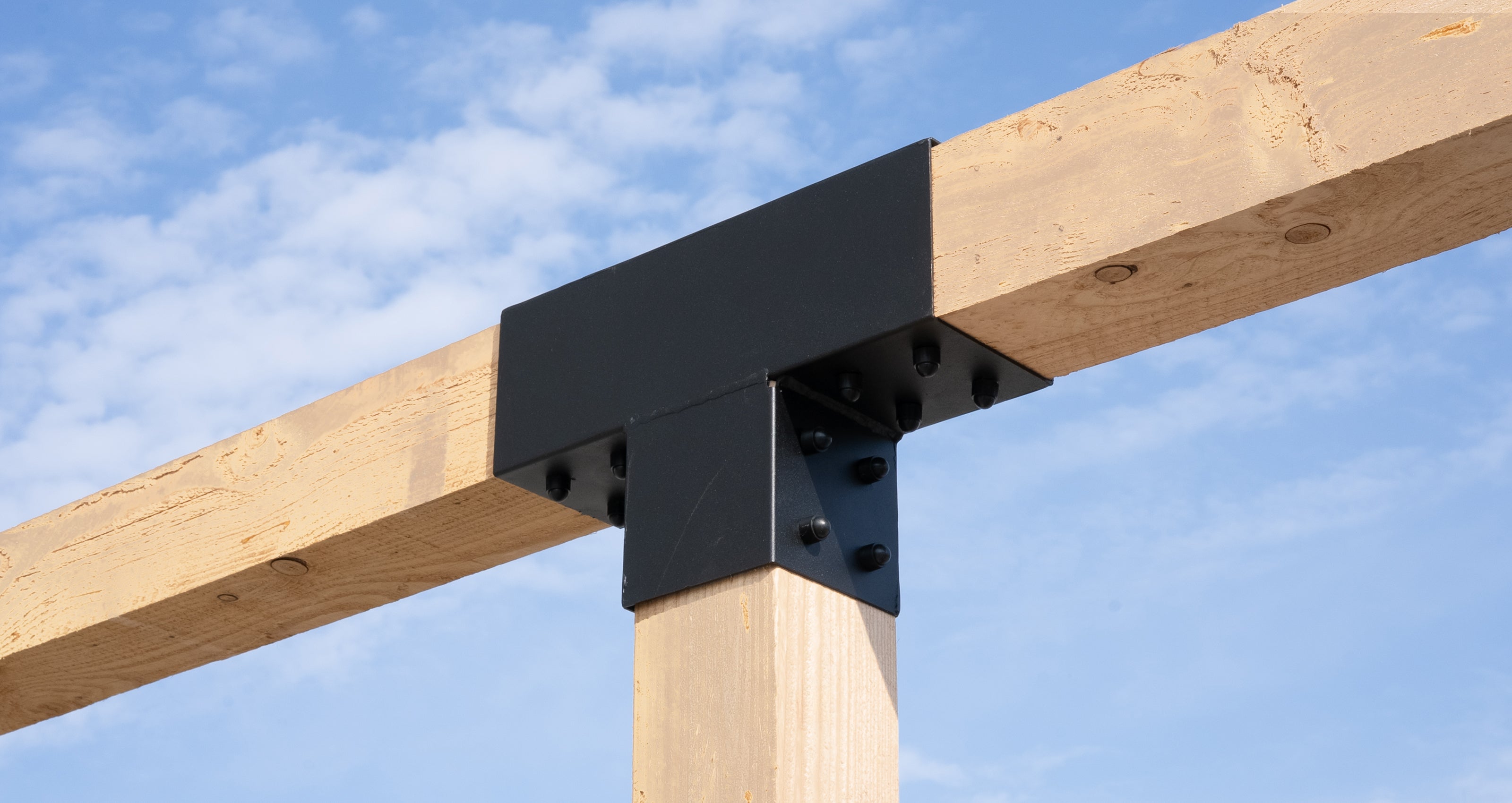 Wovar Pergola Extension pour poutres 15 x 15 cm Modèle Cube - Par Pièce - 2