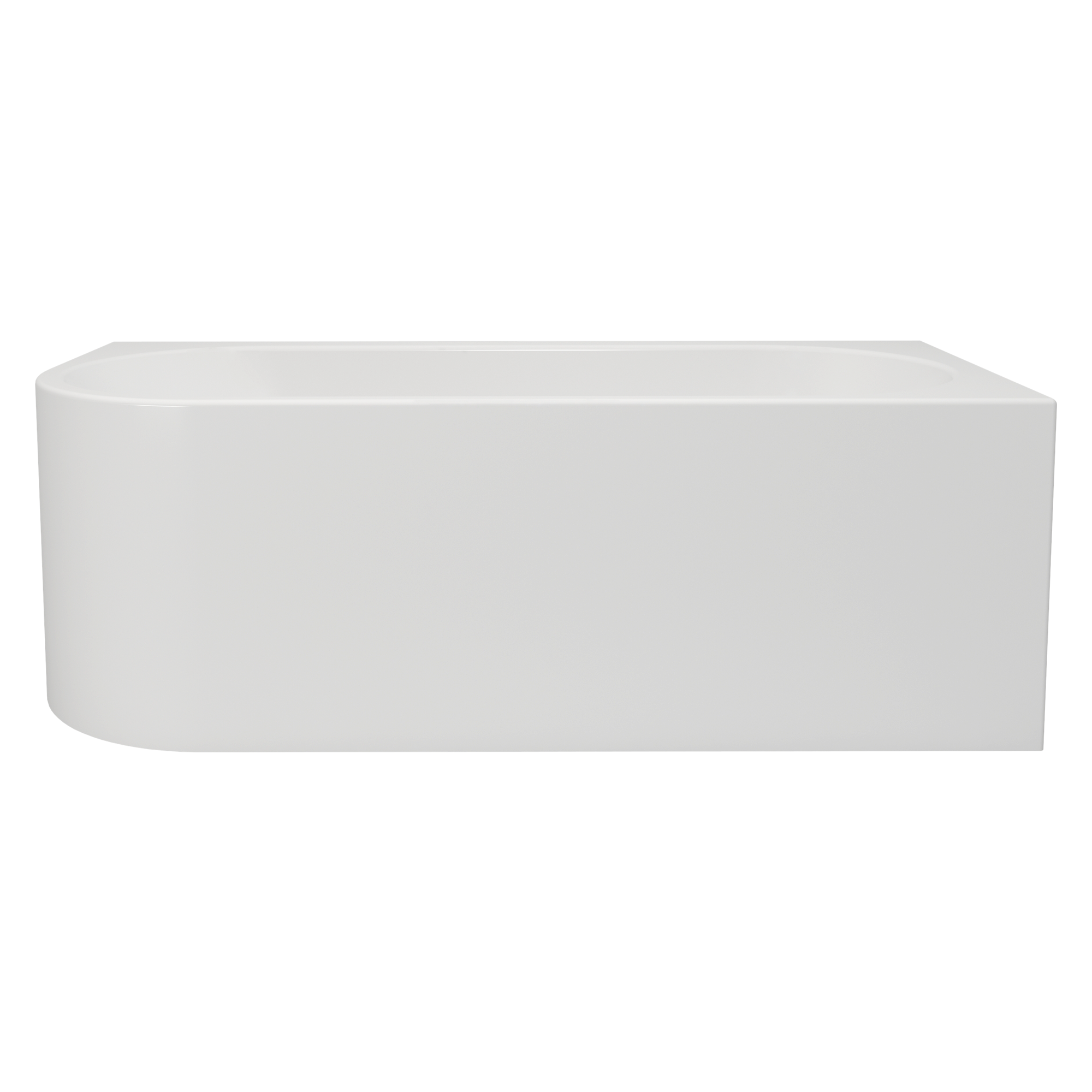 METROPOLE, Bañera semi-exenta AQUA DERECHA blanco - 170x80cm - 3