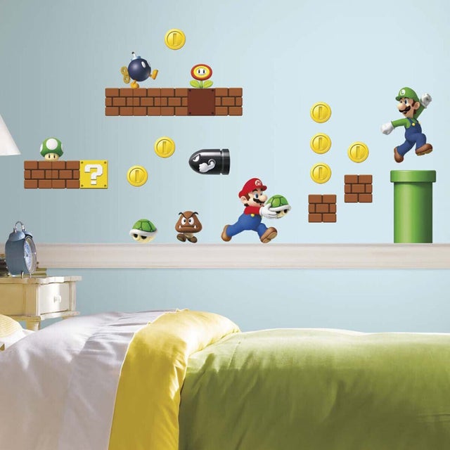 45 Stickers Mario Bros NIN 25x44cm