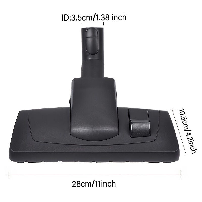Buse Combinée Pour Aspirateur Miele - Pour Sols Durs Et Tapis - Raccord 35 Mm - Avec Système Snap-in
