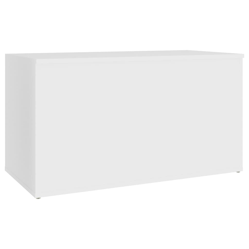 Coffre de rangement Blanc 84x42x46 cm - 5