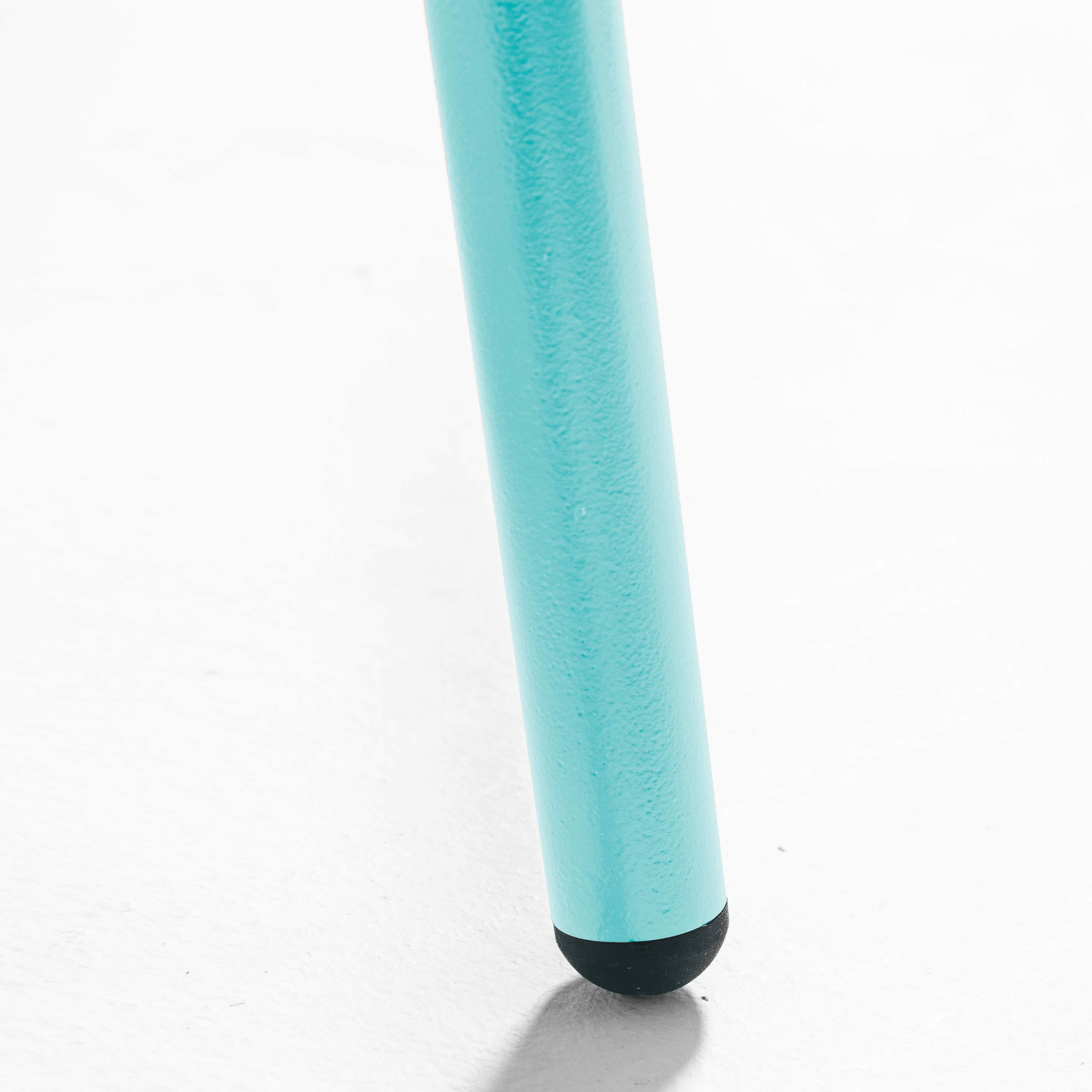 Table basse de jardin acier turquoise 90 x 50 cm , Palavas - Oviala - 6