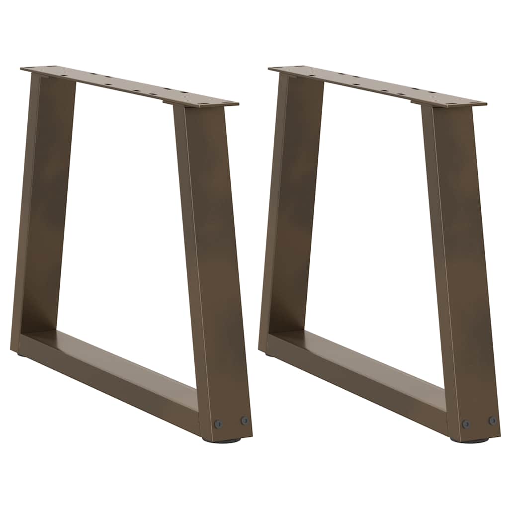 Nogi do stolika kawowego w kształcie litery V 2 szt. Naturalna stal 70x(42-43,3) cm Stal vidaXL