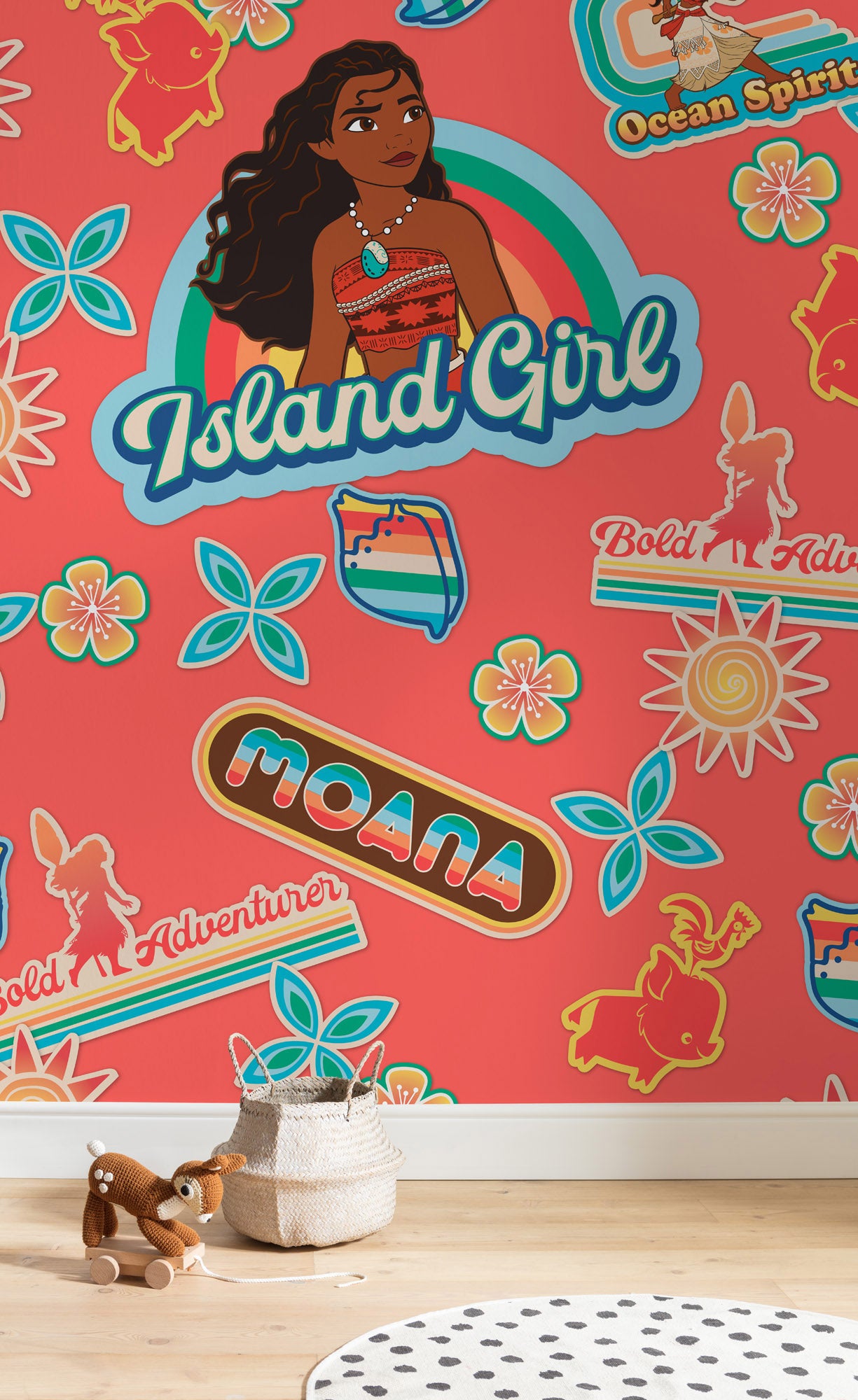 Fototapeta Moana różowymIniebieskim - 200 x 280 cm - DISNEY