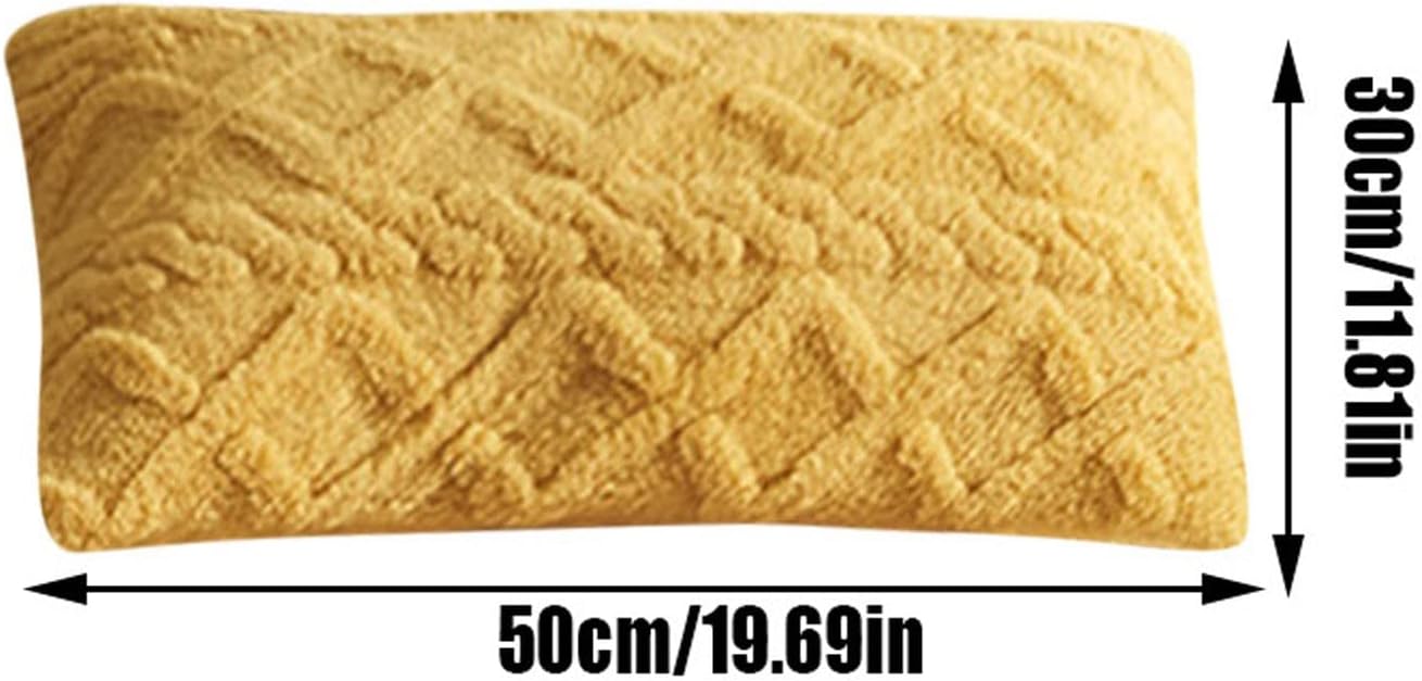 Petit Coussin Cylindrique en Peluche pour Hall, Chambre à Coucher ou Canapé, Coussin Tête de Lit (30x50 cm) - 2
