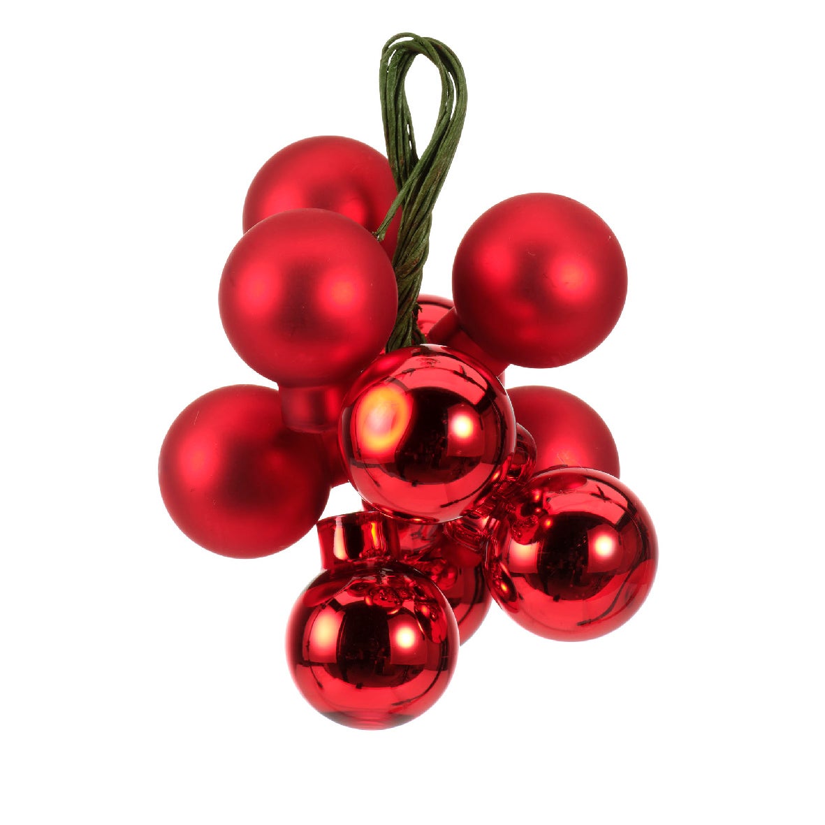 Grappolo Decorativo de Natal Vermelho e Dourado, Cores Sortidas ø2 cm - 2