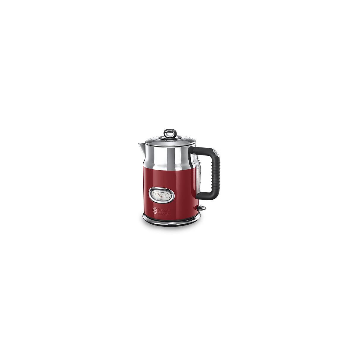 Russel Hobbs  Hervidor Eléctrico Russell Hobbs Retro Ribbon De 1,7 L Y 2400 W, Color Y Rojo/Plateado , Leroy Merlin