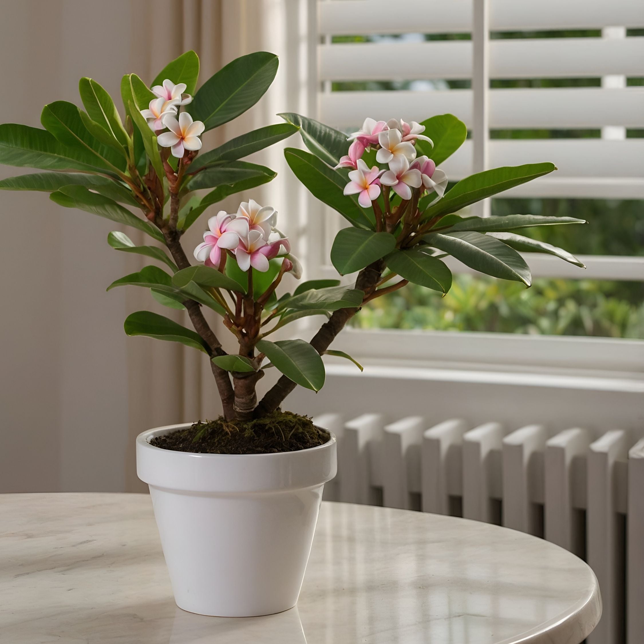 Frangipanier - Set de 2 - Plumeria rubra 'Hawaii' - Hauteur 45-55cm - ⌀17cm - 3