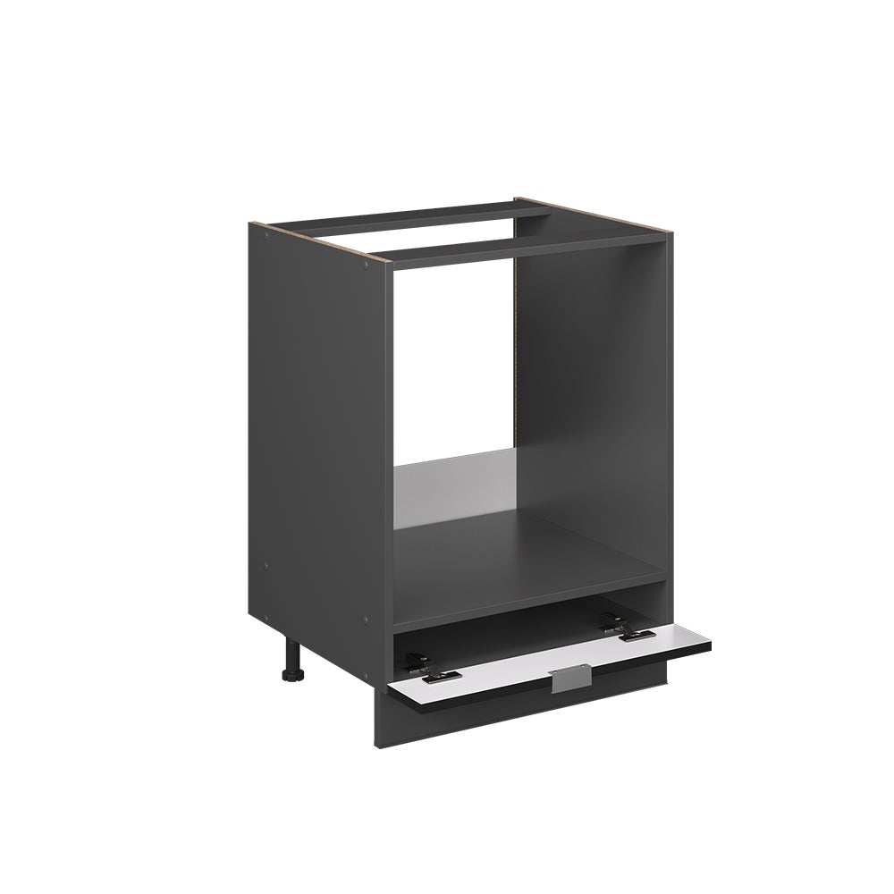 Vicco Meuble pour four Fame-Line, Noir rayé, 60cm sans PT - 4