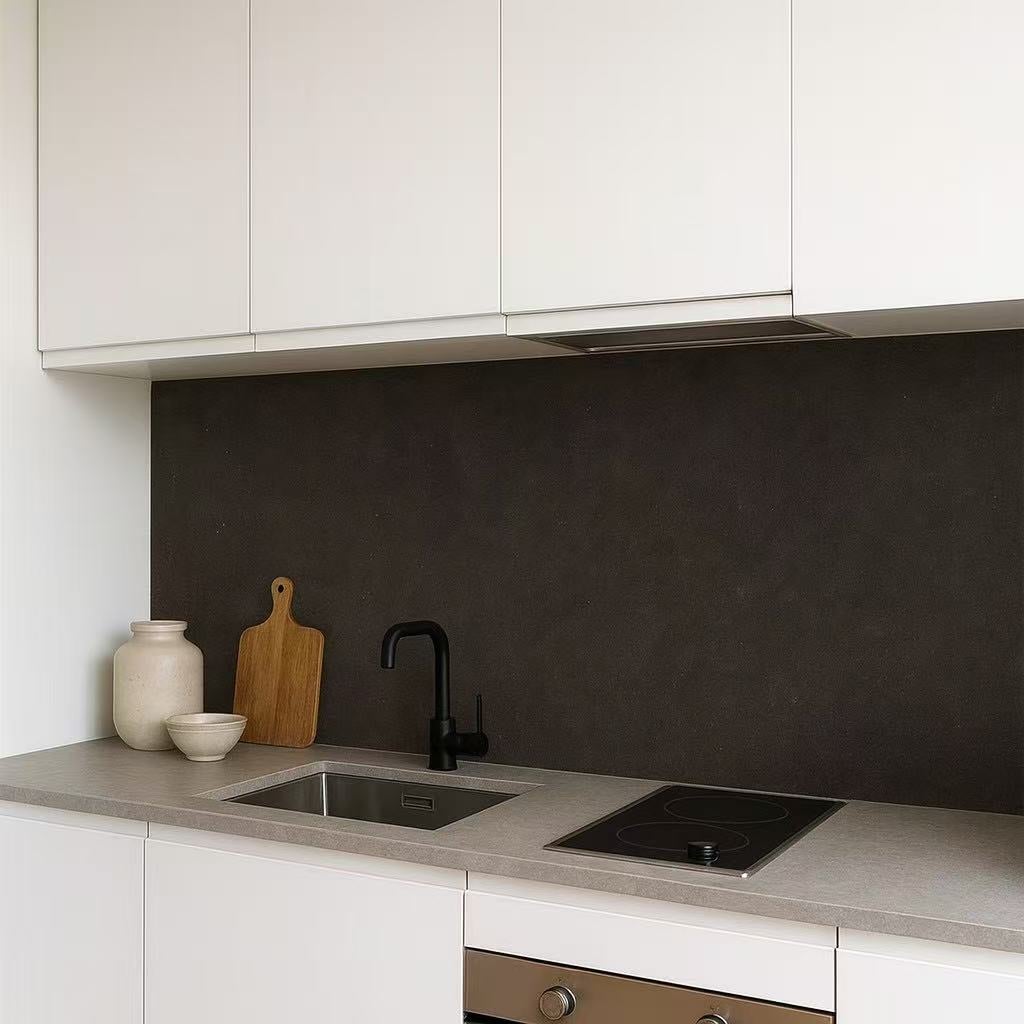 Panneau mural PVC 260 x 120 cm – 4 parties à assembler – effet marbre noir brillant – ép. 3 mm – 3,12 m² – Panneau mural douche – Decopine - 5