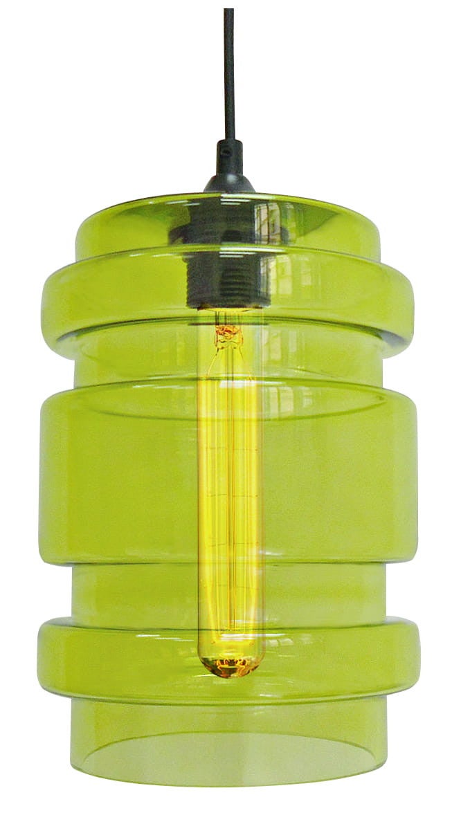 Lampa wisząca DECORADO czarno-zielona 1 x E27 x 60W wym: 110 x 17 x 17 cm Candellux