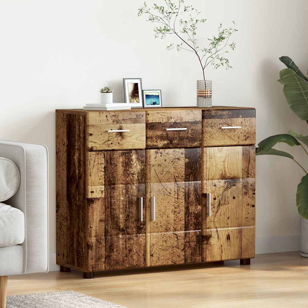 Buffet FLORIN Bois ancien 88,5 x 30,5 x 73 cm Bois d'ingénierie | Leroy ...