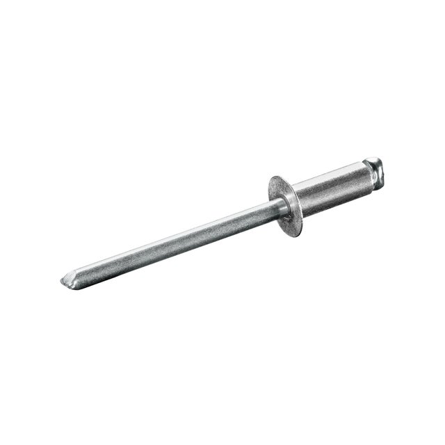 M3.2x10mm Tête Fraisée Aluminium Fin Ouvert Rivets Aveugles Ton Argent 50pcs