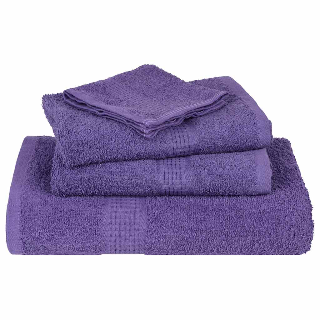 Serviettes de bain FROGN 10 pcs violet 100x150 cm 360 g/m² vidaXL - 4