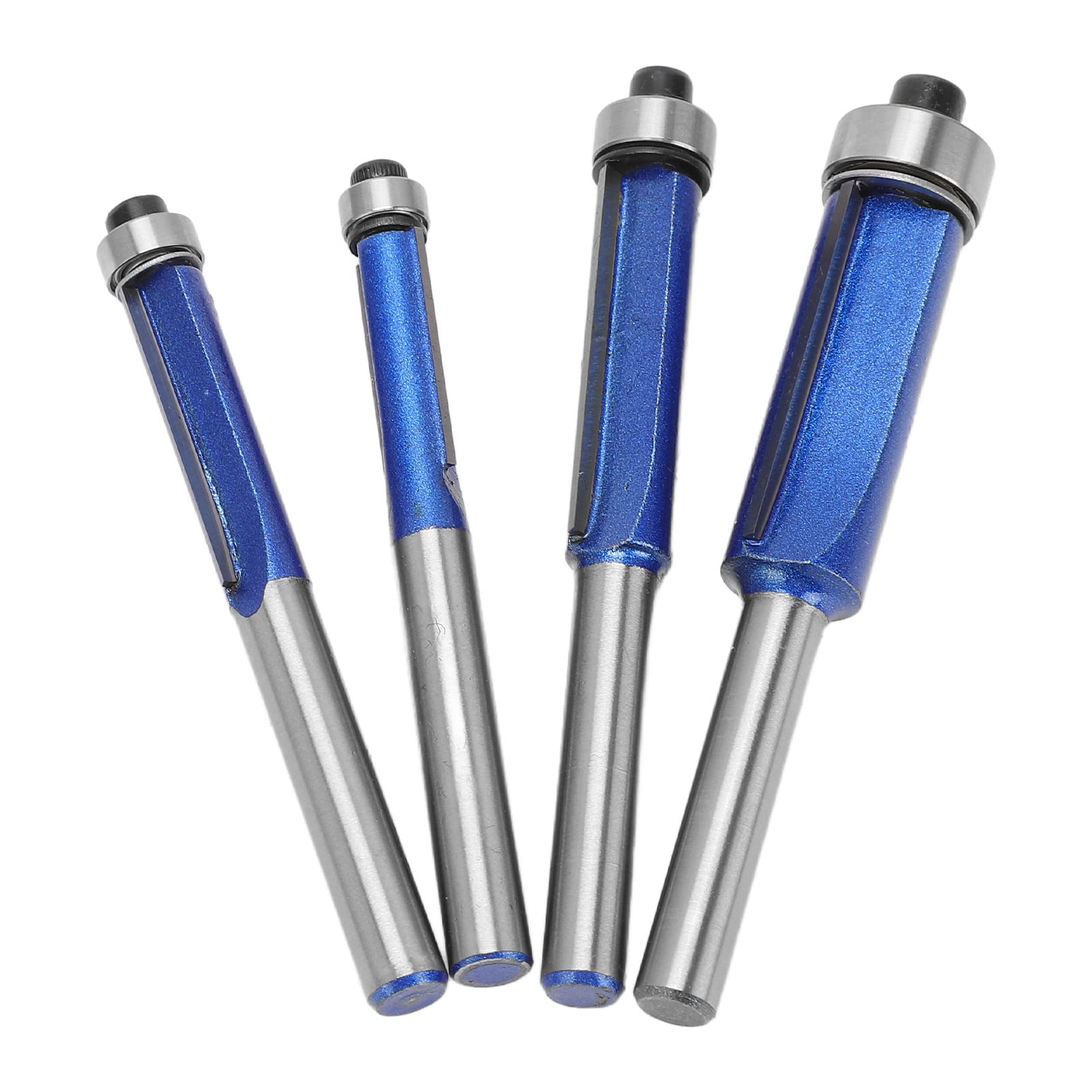 SPORWAY Lot De 4 Fraises à Disque 8 Mm - Kit Fraises à Rainurer Surface 3/4/5/6 Mm Pour Défonceuse Et Machine à Graver