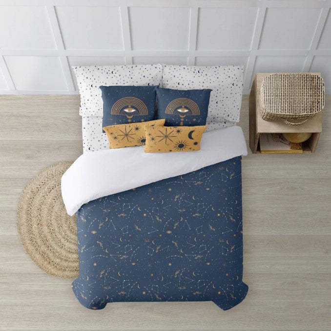 Housse de couette en coton avec boutons Camden - 140x200 cm - 3