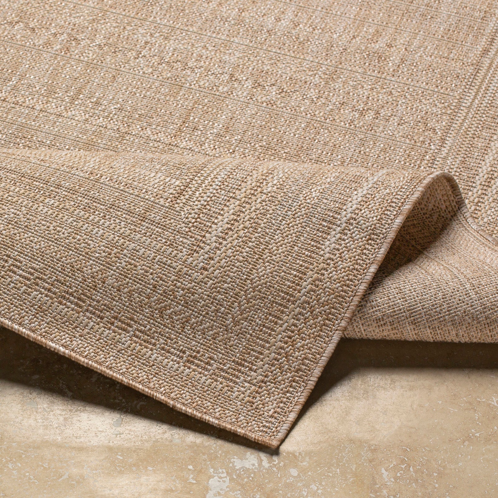 LIVABLISS Tapis d'Extérieur/Intérieur Aspect Jute Beige/Ivoire 160x213 - 4