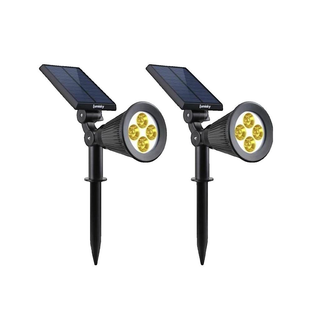 Lampa solarna Lumisky 2x Spiky Warm ciepłe białe światło 12h pracy