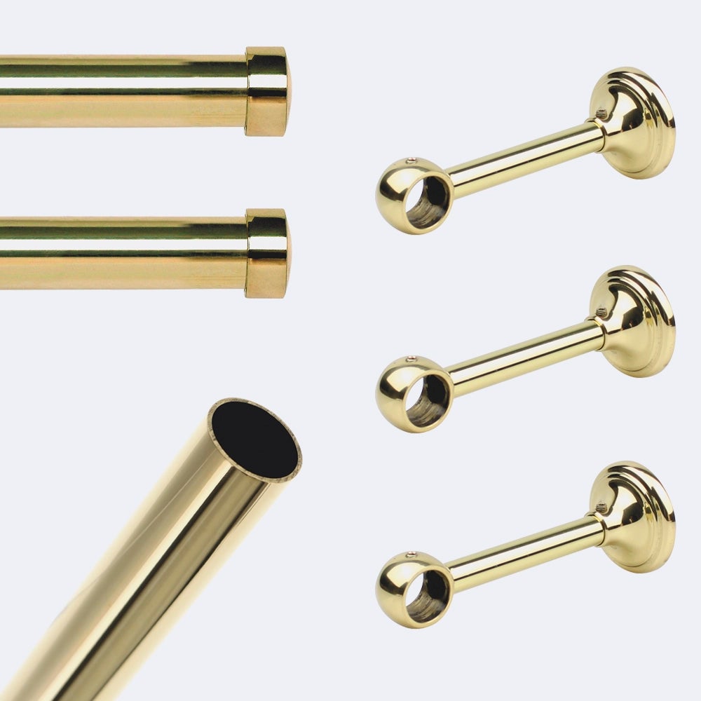ottone lucido anelli per tende ottone