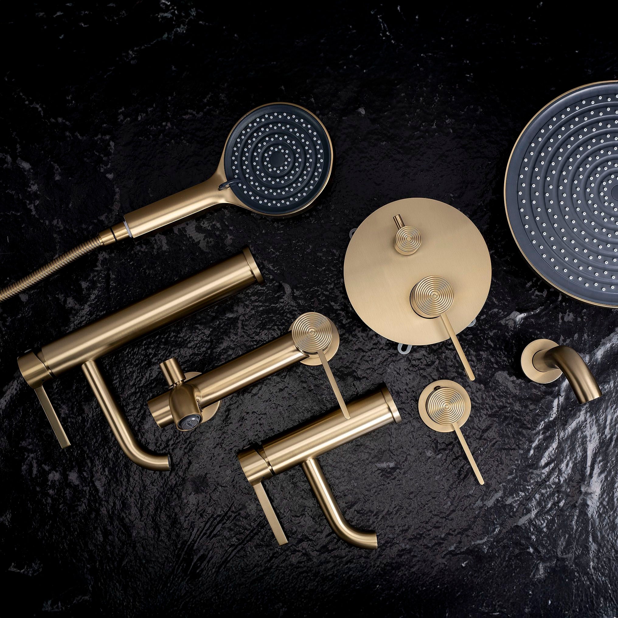 RUBINETTO LAVABO REA FOSTER BRUSH GOLD - 9