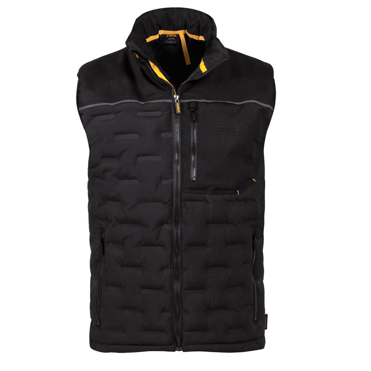 Gilet de travail sans manche Noir Taille L Doudoune Tissu Respirant VITO | Leroy Merlin