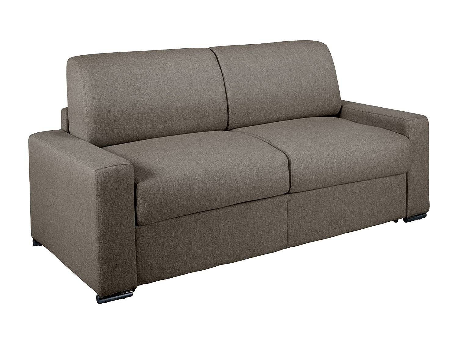 Kanapa 3-osobowa typu express - Kolor: antracytowy - Wymiary miejsca do spania: 140 cm - Materac 14 cm - CALITO
