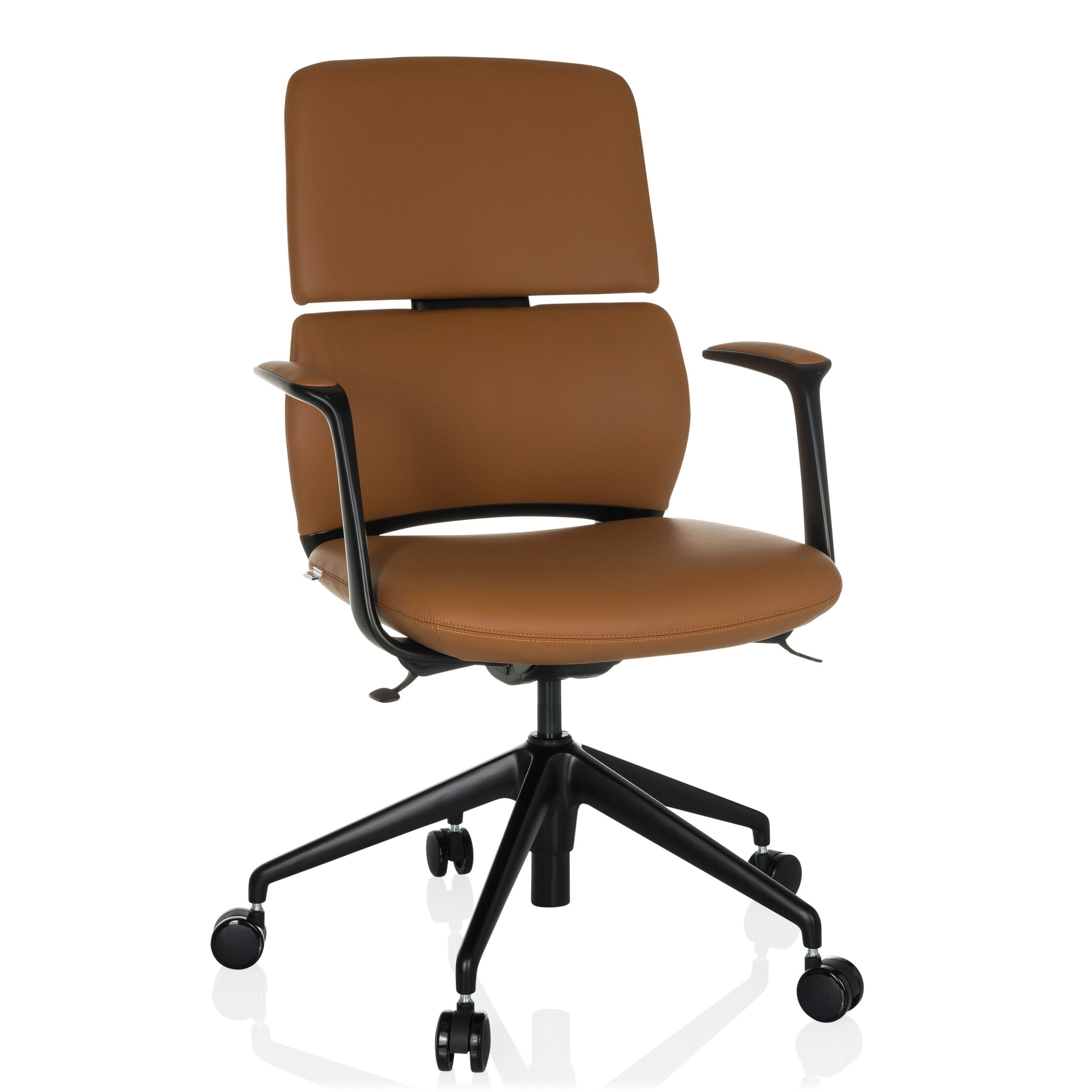 Profesjonalne krzesło biurowe ATMOS DESIGNER Camel hjh OFFICE