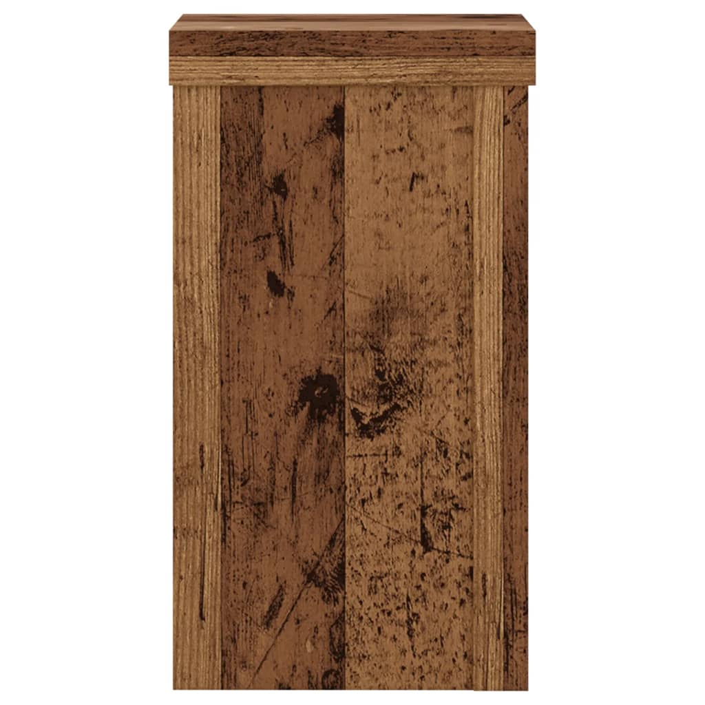 Support de plantes, 2 pièces, bois ancien, 10 x 10 x 18 cm - 6