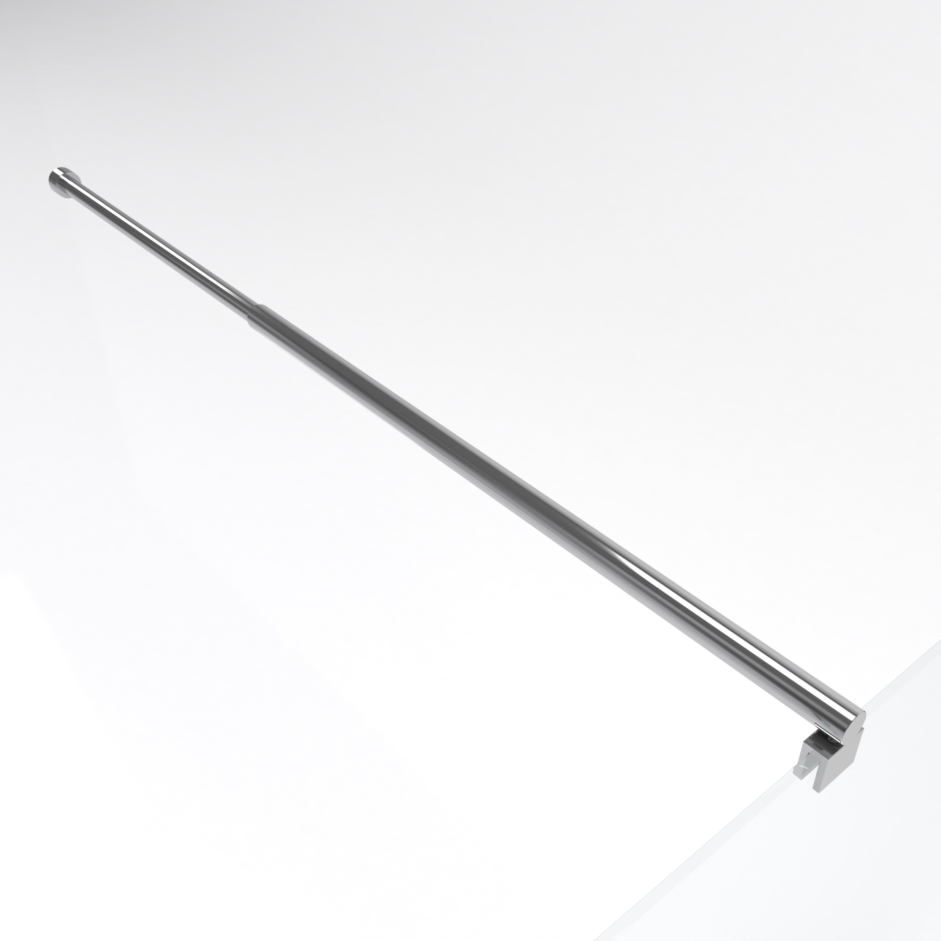 Barre de fixation extensible pour douche a l'italienne - extensible 70 a 100cm - Fixation murale - 2