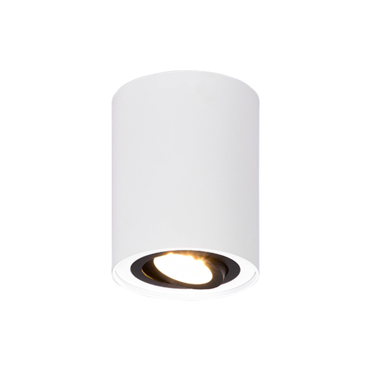 Reflektor sufitowy spot natynkowy Cookie okrągły biało-czarny 1xGU10x35W wym: 9,6 x 9,6 cm metal Trio