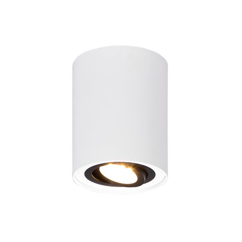 Reflektor sufitowy spot natynkowy Cookie okrągły biało-czarny 1xGU10x35W wym: 9,6 x 9,6 cm metal Trio