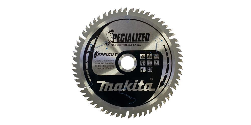 Makita neu B-69864 Lame de scie circulaire 165 x 20 x 1.85 mm Nombre de dents: 60 1 pc(s) - 6