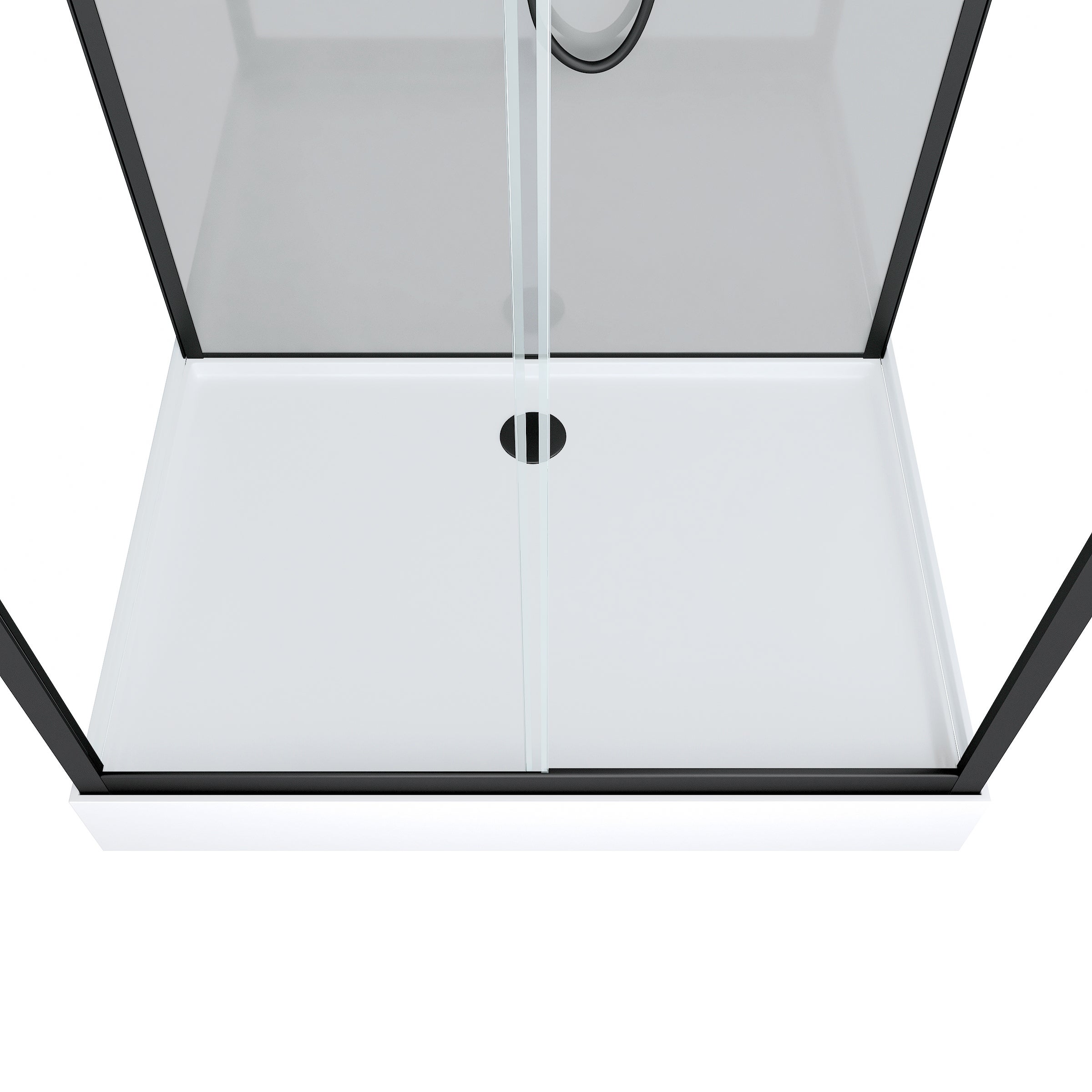 Cabina doccia idromassaggio 110x80 Piatto basso - Grigio Profili Nero Opaco - GREY STYLE LAW - 5