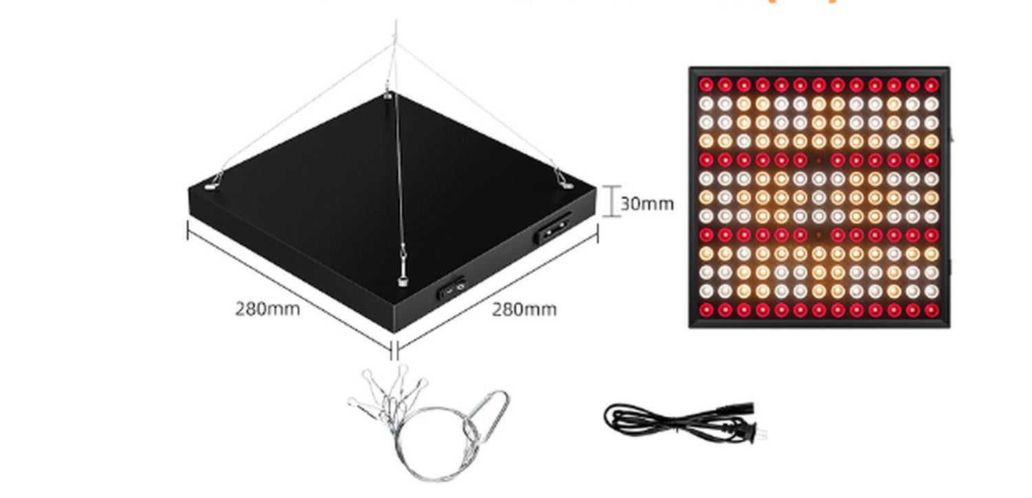 Lampada coltivazione LED spettro completo con cavo 3m, per serra e piante interne - 8