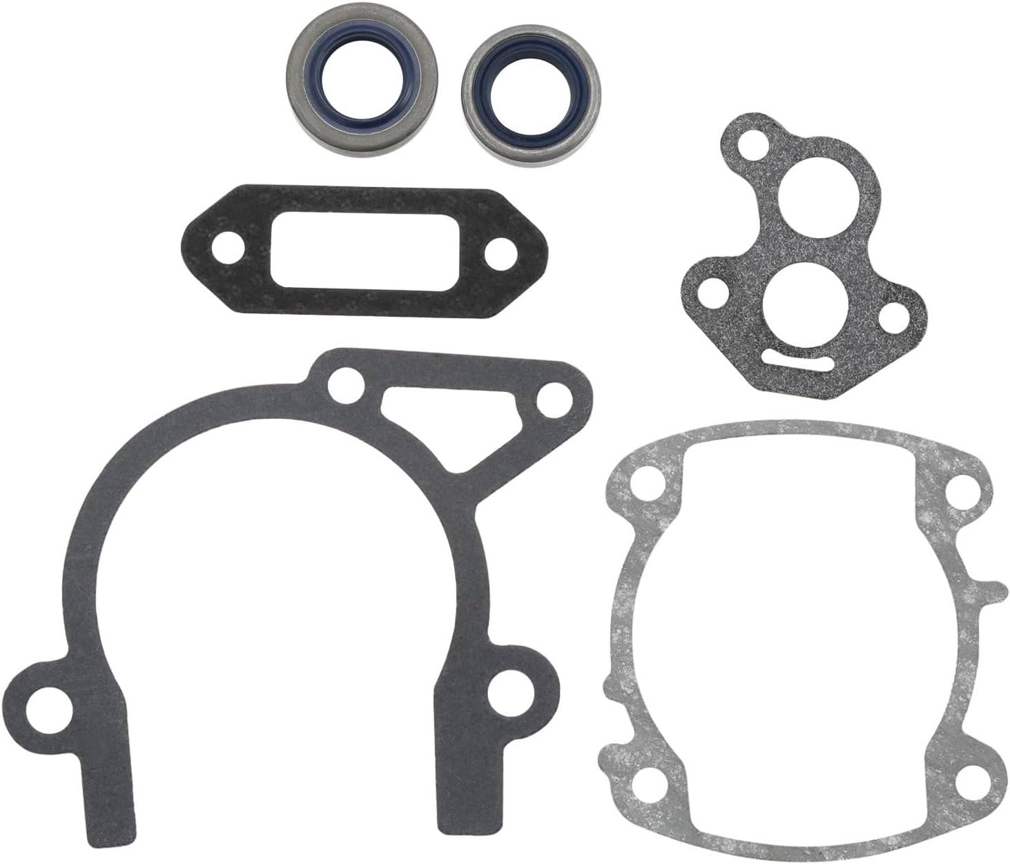 Zestaw 6 uszczelek cylindra wydechowego z uszczelniaczem olejowym do pilarki łańcuchowej Stihl TS410 TS420 TS500i, OEM 4238 007 1003