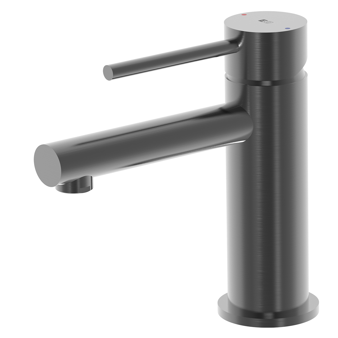 Luisa bateria miedziana umywalkowa niska metaliczny szary