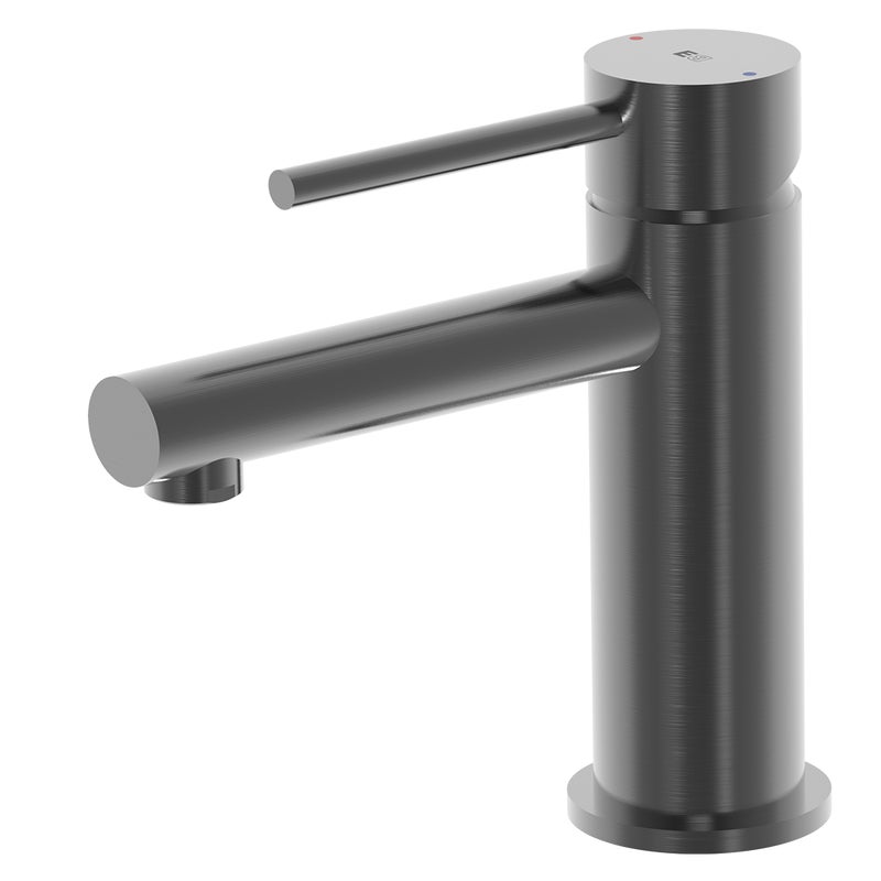 Luisa bateria miedziana umywalkowa niska metaliczny szary