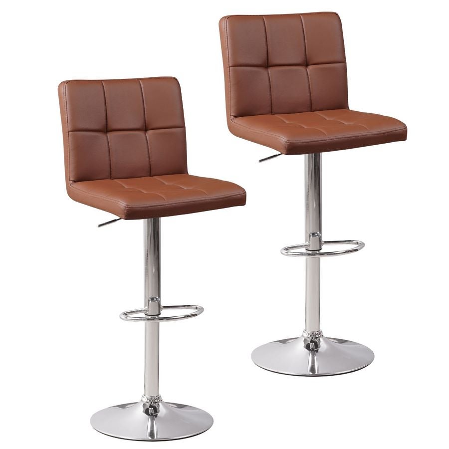 Conjunto de taburetes altos de barra y cocina giratorios con reposapiés