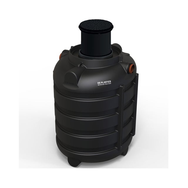 Fosse Septique Ronde 1500 Litres Renforts Circulaires Avec Réhausse Télescopique DS Eau Pour 4 personnes