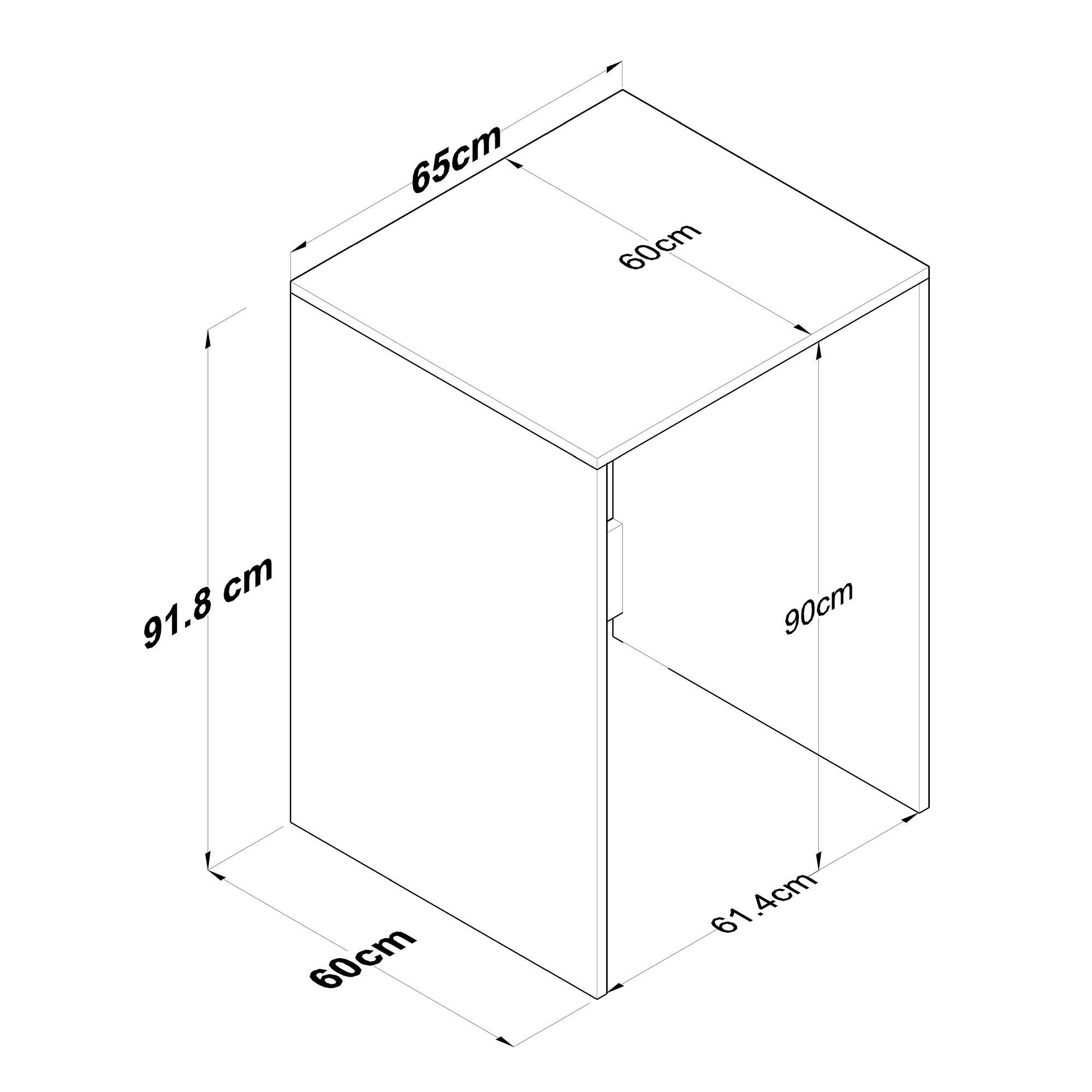 Mueble de lavadora KD103-2341 blanco nogal Krosi Decor - 7