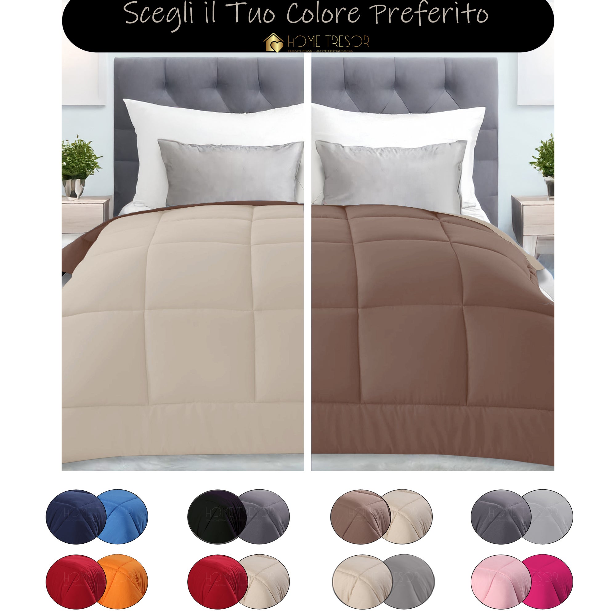 PERLARARA - Sacco Copripiumino Matrimoniale 250x220 cm MAXI in Cotone