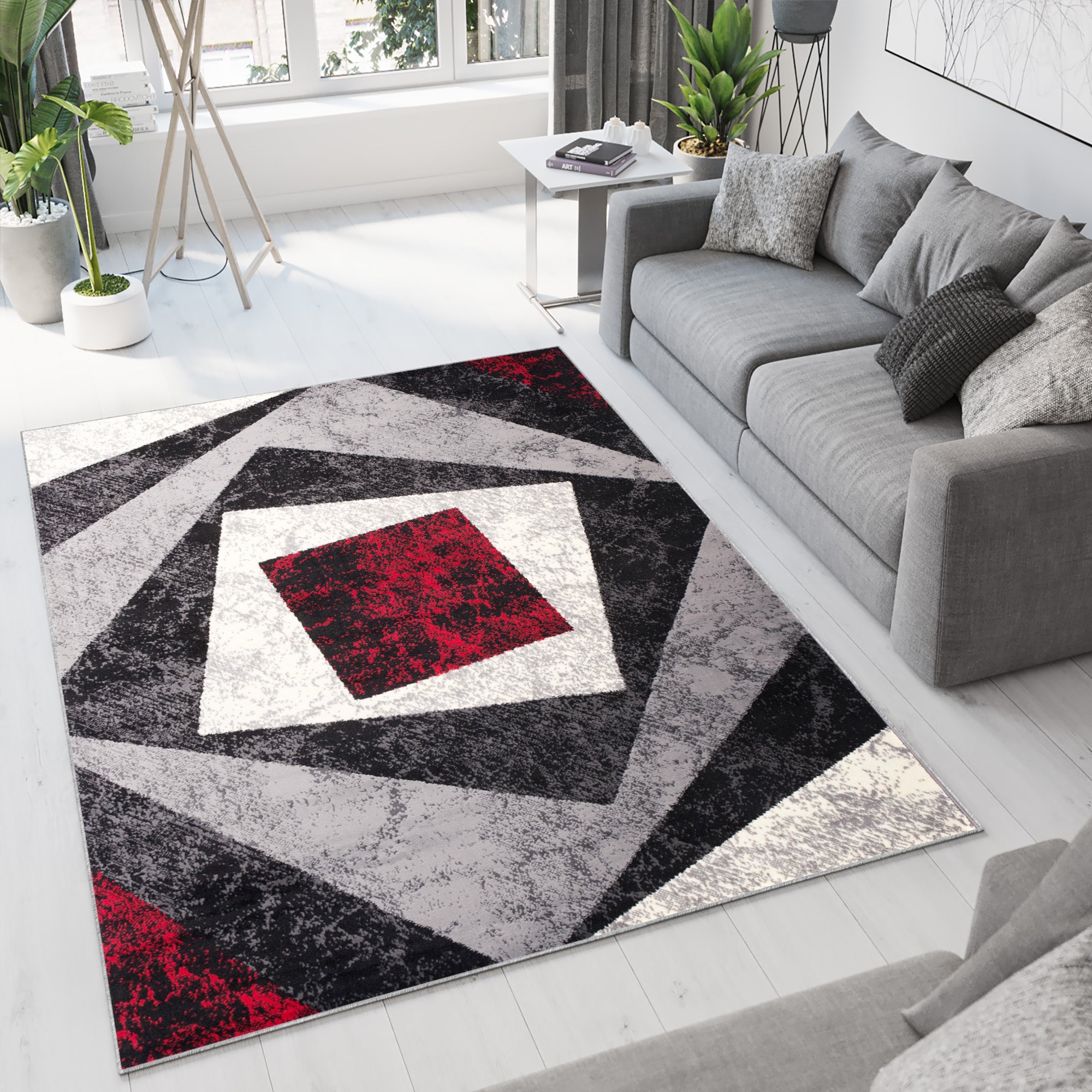 Tapis intérieur avec motif tacheté, crème I
